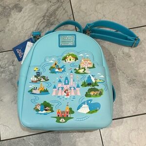 NWT Loungefly Disneyland 65th Anniversary Convertible Backpack
